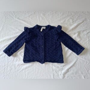 Janie & Jack Navy Blue Sweater 6-12 months